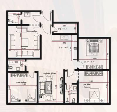 2 Bedroom Flat for Sale in North Jeddah, Jeddah - 2 Bedrooms Apartment For Sale in Al Safa, Jeddah