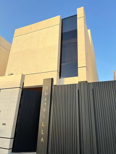 4 Bedroom Villa for Sale in North Riyadh, Riyadh - Distinctive villa for sale north of King Salman Road, uniquely designed modern in Al Arid neighborhood, corner of two streets near a mosque.