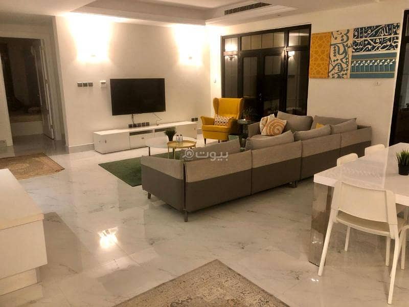 للايجار السنوي شقة عوائل مؤثثة في الرياض حي الملقا – عرض رقم 1020