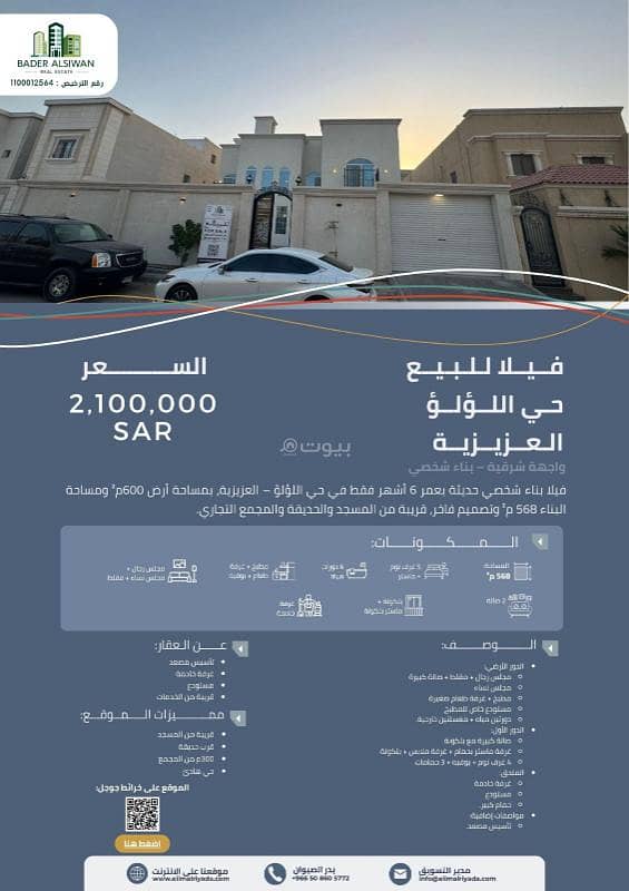 فيلا مكونة من 5 غرف نوم للبيع في اللولو، الخبر فيلا مكونة من 5 غرف نوم للبيع في اللولو، الخبر