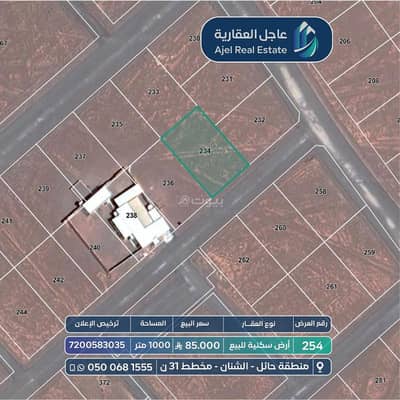 Land for Sale in Al Shinan - Land for sale in Al-Shanaan
