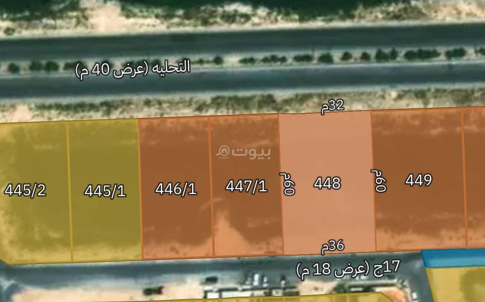 ارض تجارية في الدمام (حي الفرسان)