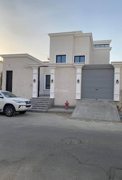 7 Bedroom Villa for Sale in North Jeddah, Jeddah - New modern villa with two floors and an annex for sale in South Abhor, in the heart of the Marafi Resort and the new waterways. New design and close to all amenities.