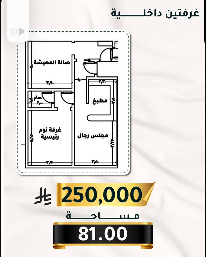 2 Bedrooms Apartment For Sale in Al Thughr, Jeddah
