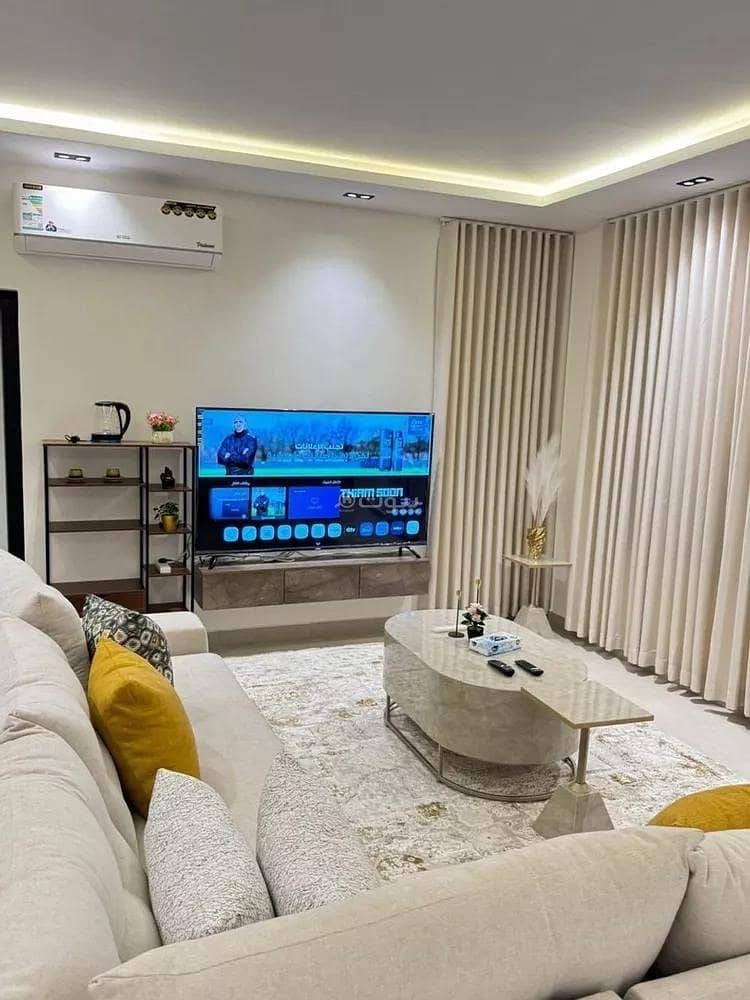 Apartment for rent on Arta'ah bin Ka'b Street, Al-Aqiq District, Riyadh City, Riyadh Region.