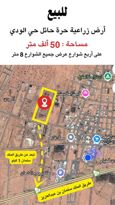Land for Sale in Al Wudayy, Hail - Hail Al-Wadi