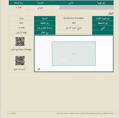 Land for Sale in Al Quds 1, Jazan - We buy and sell in Jizan
