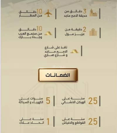 3 Bedroom Apartment for Sale in North Jeddah, Jeddah - Studio apartment for sale in al rabwa, jeddah