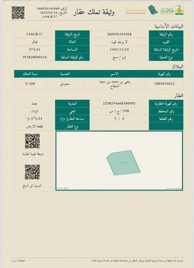 ارض  للبيع في الوداد، جدة - جده حي الوداد