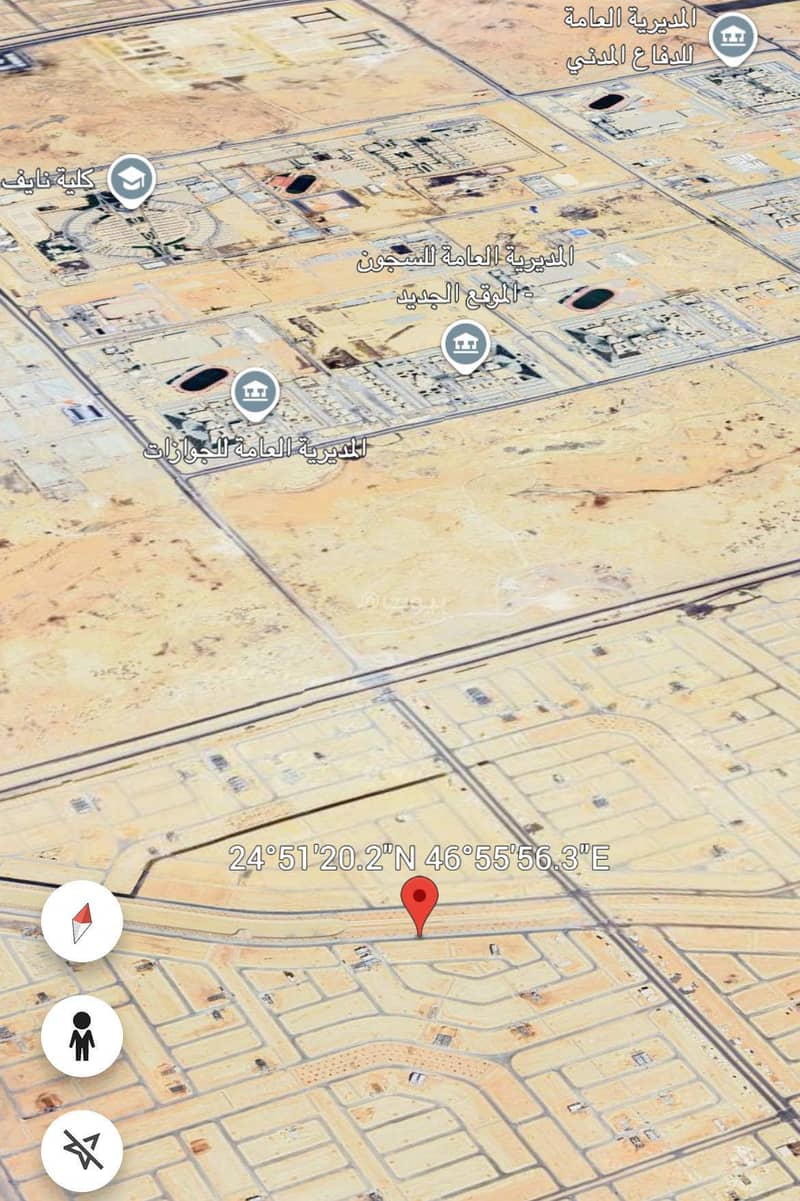 For sale, land in the Al-Nukhba plan, Street 20, opening onto the public garden.