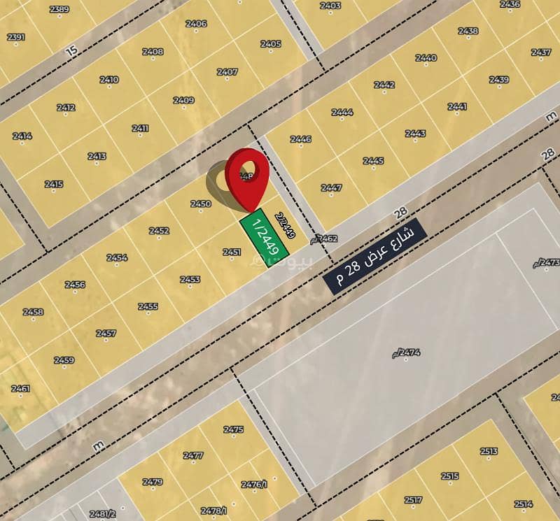 For sale land 390 square meters in Al Khair plan 3537