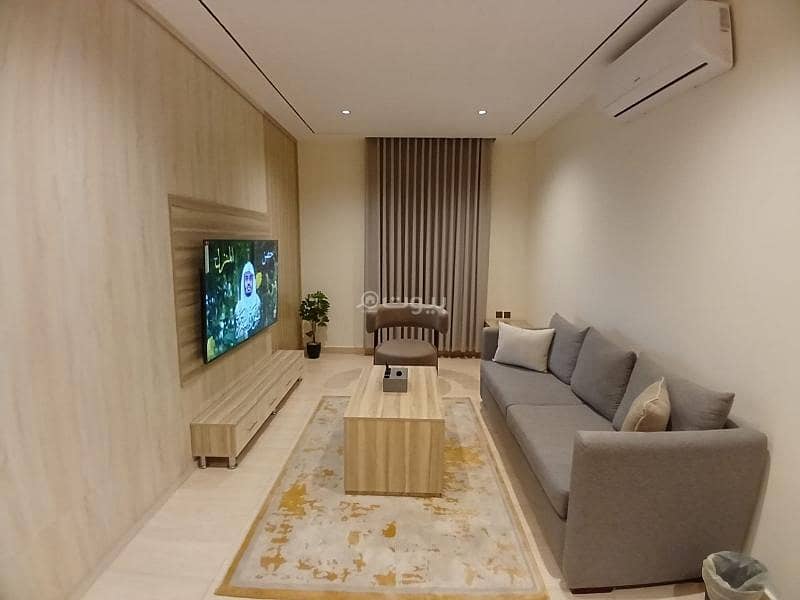Luxurious apartment in Al Hamra neighborhood consisting of a room and a living room.