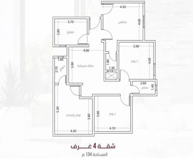 فلیٹ 4 غرف نوم للبيع في شمال جدة، جدة - شقة ٤ غرف بمدخل على شارع