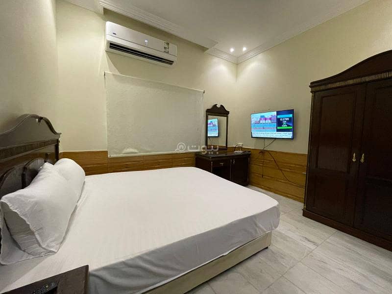 Furnished studio apartment for rent monthly and annually in Jeddah, Al Hamra neighborhood