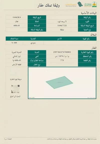 Land for Sale in Abyar al Mashi, Madina - Land For Sale in Abyar al Mashi, Madina