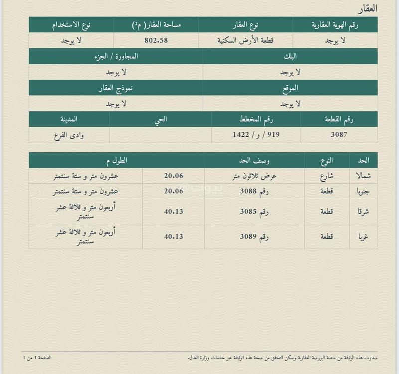 Land 110850 SAR - 87728144
