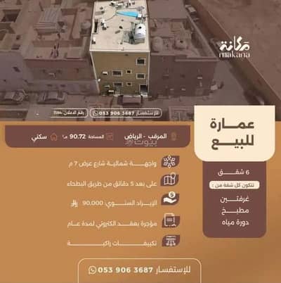 عمارة سكنية  للبيع في وسط الرياض، الرياض - عمارة للبيع – حي المرقب، الرياض (كود 1184)