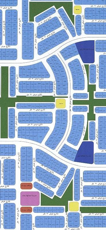 Lands for sale in Jeddah, Al-Jawhara Al-Arous plan Lands for sale in Jeddah, Al-Jawhara Al-Arous plan