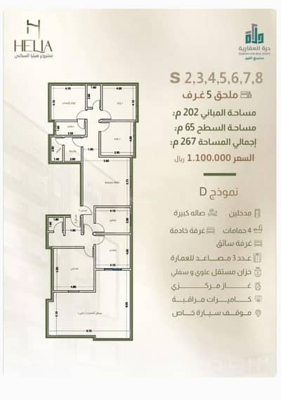 3 Bedroom Flat for Sale in North Jeddah, Jeddah - Luxury apartment in Al-Nuzhah neighborhood in Jeddah