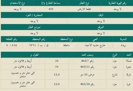 Residential Land for Sale in Al Liwan, Buraydah Al Qassim Region - Residential land for sale in Al-Liwān, Buraydah, Al-Qassim region