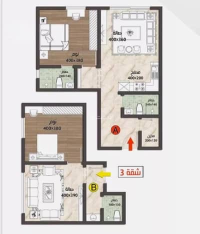 3 Bedroom Apartment for Sale in Governmental1, Jeddah - 3 Bedroom Apartment For Sale in Governmental1, Jeddah