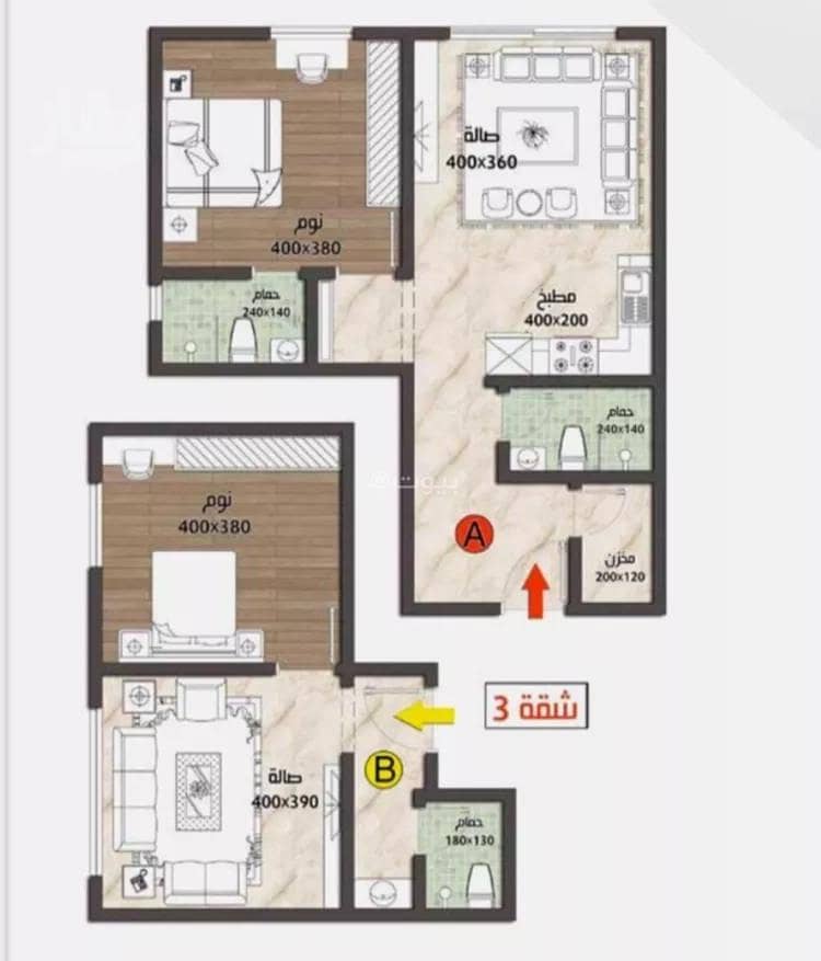 3 Bedroom Apartment For Sale in Governmental1, Jeddah