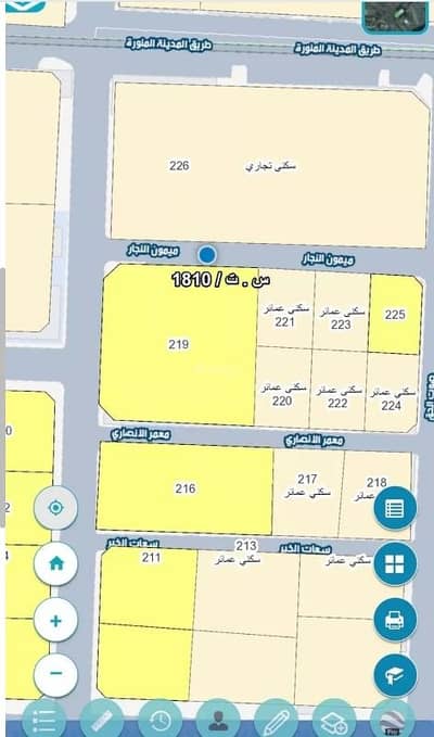 Residential Land for Sale in Central Jeddah, Jeddah - Land for sale in the residential buildings area in Jeddah, Al-Ruwis neighborhood