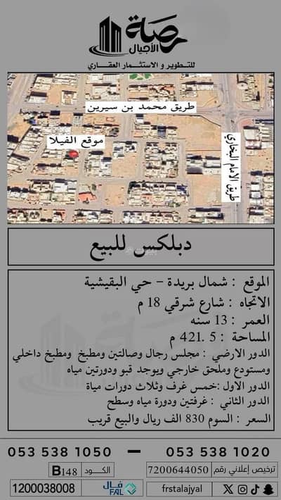 5 Bedroom Villa for Sale in Al Rayyan, Buraydah Al Qassim Region - Villa For Sale in Al Rayyan, Buraydah Al Qassim