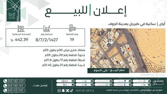 ارض سكنية  للبيع في الربيع، طبرجل - أرض سكنية للبيع في الربى، توبراجال