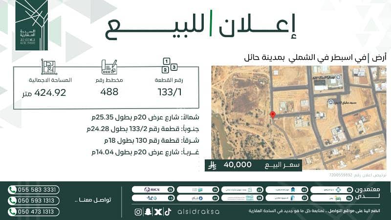 أرض سكنية للبيع في أسباطر أرض سكنية للبيع في أسباطر