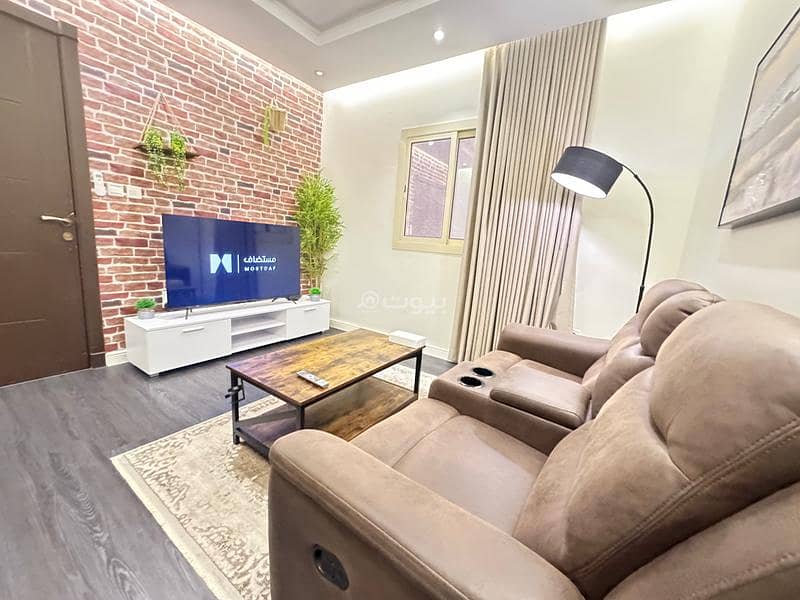 Stylish bedroom + living room | Relaxation and work | Fully rented unit in Jeddah, Saudi Arabia