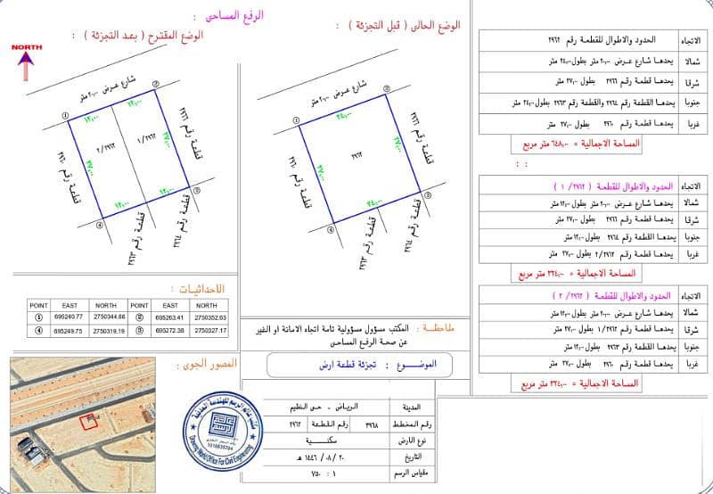 Distinct residential land for sale — two plots with separate deeds (sold together) | Riyadh – Al-Nazim neighborhood