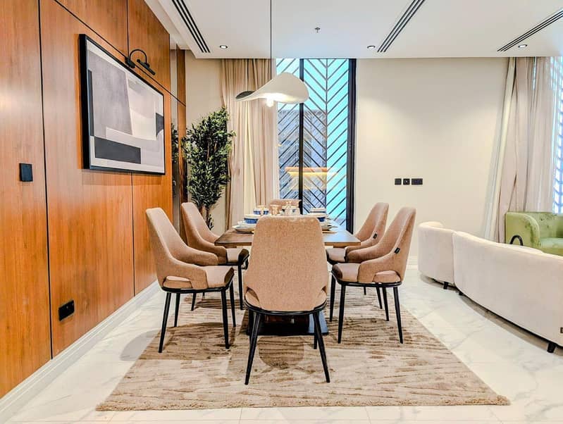 شقة فاخرة بتصميم راقٍ في مجمع الماجدية – حي الملقا Luxury Modern Apartment in Al Majdiyah Compound – Al Malqa District