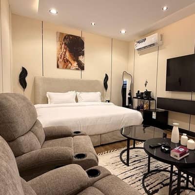 شقة 1 غرفة نوم للايجار في الرياض - استديو فاخر بتصميم عصري أنيق شقة 1 غرفة نوم للايجار في الرياض - استديو فاخر بتصميم عصري أنيق