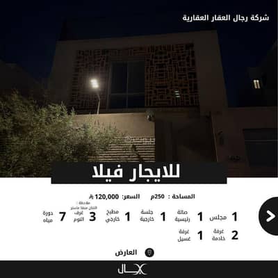3 Bedroom Villa for Rent in North Riyadh, Riyadh - For rent, a villa in Al Arid neighborhood (Badanat Al Yasmin)