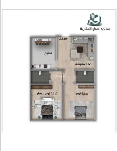 2 Bedroom Flat for Sale in North Jeddah, Jeddah - Two-bedroom front apartment available for immediate vacating in Al-Nozha neighborhood.