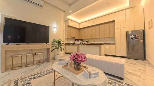 دور 1 غرفة نوم للايجار في شمال الرياض، الرياض - دور ارضي مؤثث جديد في حي الورود ، للتأجير للعوائل