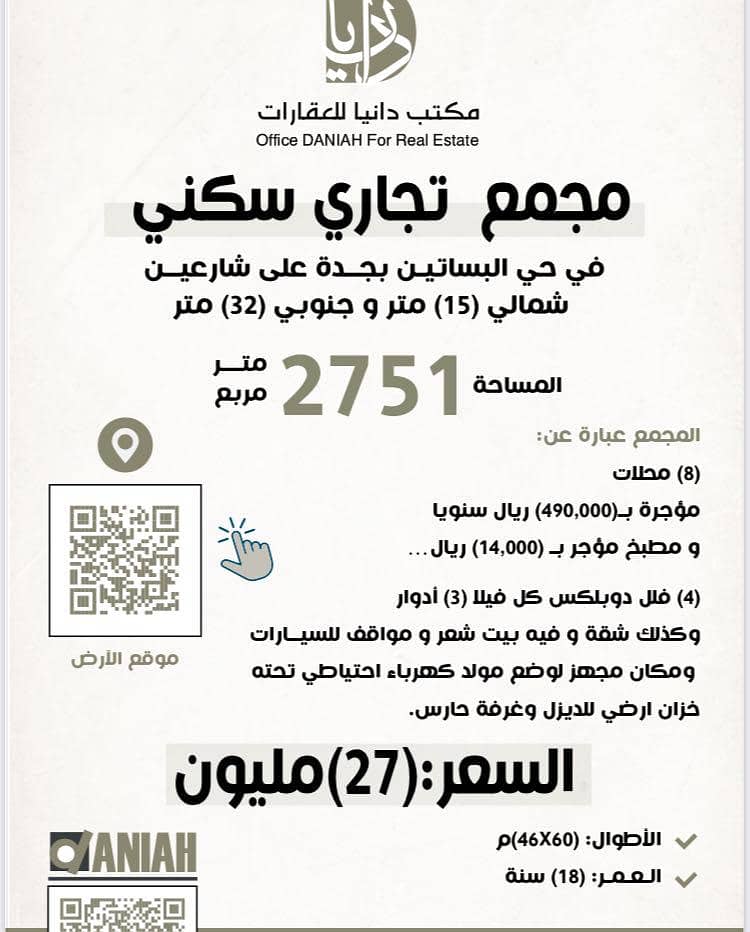 Complex in North Jeddah，Al Basateen 27000000 SAR - 87808446