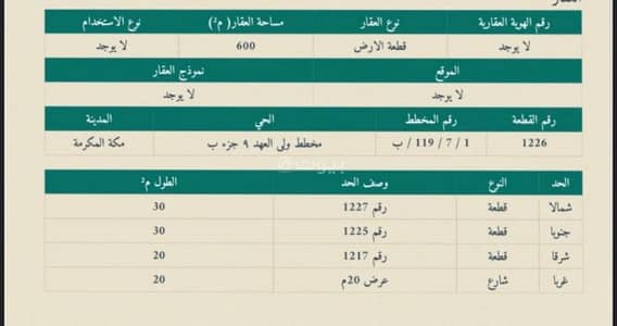 Residential Land for Sale in Shaeb Amir Al Jadid, Makkah - Residential Land For Sale in Shaeb Amir Al Jadid, Makkah
