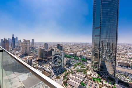 فلیٹ 2 غرفة نوم للبيع في شمال الرياض، الرياض - شقة بالدور 19 غرفتين نوم اطلاله على الملك فهد