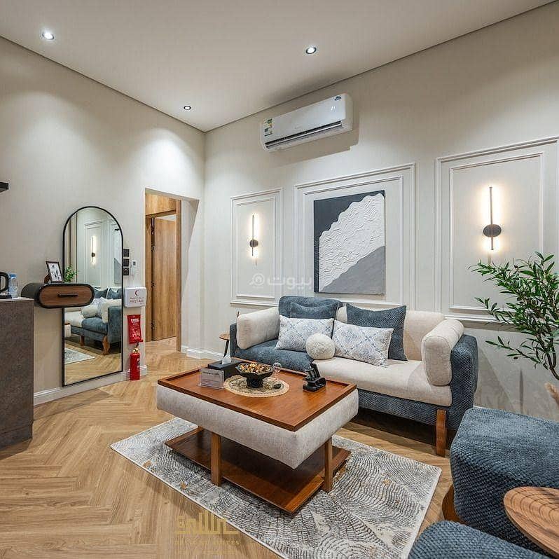 A luxurious suite consisting of one room and a hall in Al Zahraa 65 inch TV | Smart entry