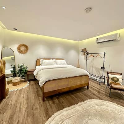 شقة 1 غرفة نوم للايجار في الرياض - استديو بوهيمي دخول ذاتي