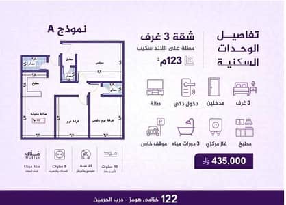 2 Bedroom Flat for Sale in North Jeddah, Jeddah - Studio Apartment For Sale in Al Fayhaa, Jeddah