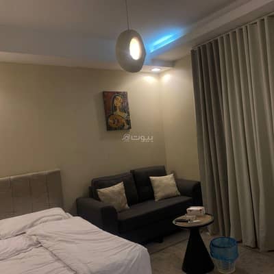 شقة 1 غرفة نوم للايجار في جدة - غرفة بسرير ماستر