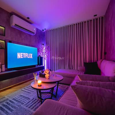 2 Bedroom Apartment for Rent in Riyadh - Apartment with a living room and two bedrooms in Al Aqiq 401