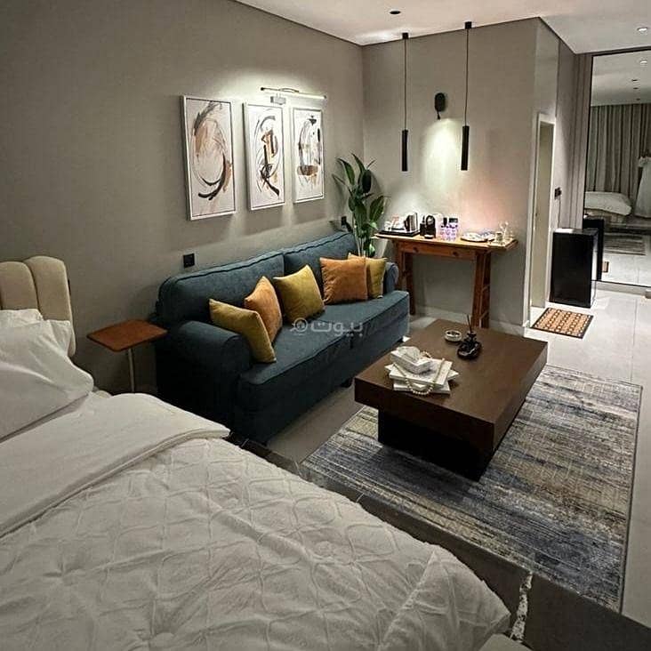 Elegant studio with master bed and sitting area