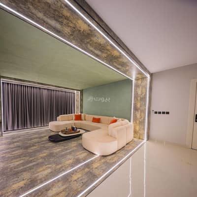 فلیٹ 2 غرفة نوم للايجار في الرياض - شقة بغرفة سينما وصالة وغرفتين نوم