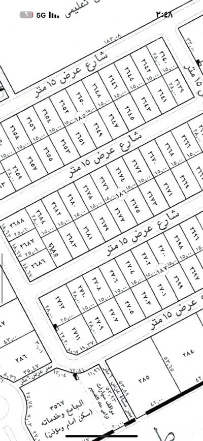 ارض سكنية  للبيع في جنوب الرياض، الرياض - اراضي ١٤٠٠ ريال مخطط مكتنل الخدمات