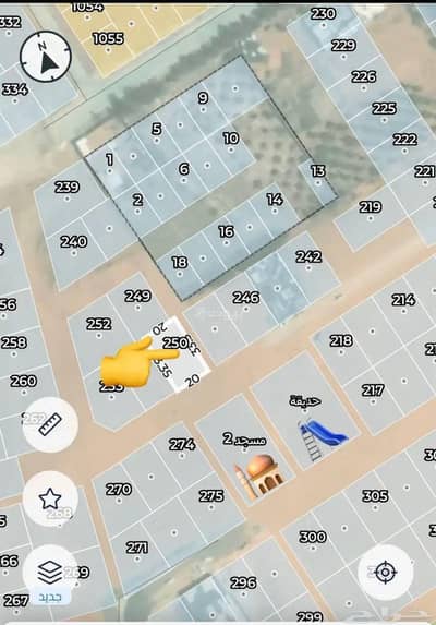 ارض سكنية  للبيع في اليرموك، بريدة منطقة القصيم - للبيع ارض سكنية زاوية حي المنتزه الجنوبي في بريدة