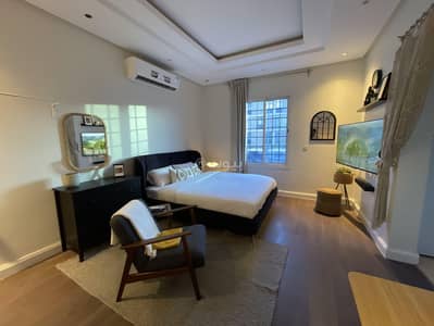 استوديو  للايجار في شمال الرياض، الرياض - شقة استوديو للإيجار في الملقاء، شمال الرياض | ذكي | مفروشة | حديثة